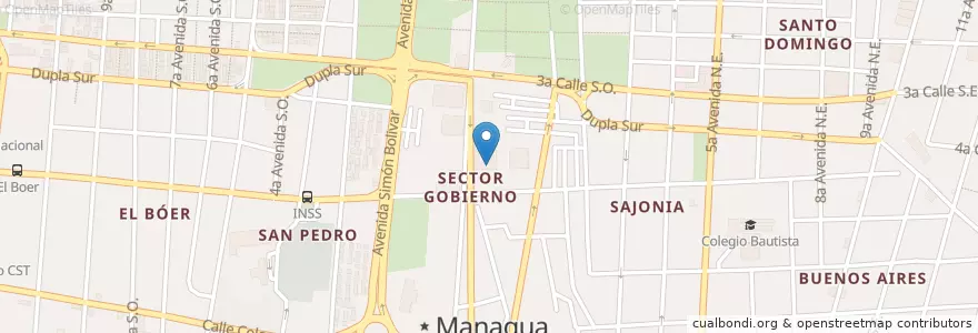 Mapa de ubicacion de Centro de convenciones Olof Palme en Nicarágua, Departamento De Managua, Managua (Municipio).