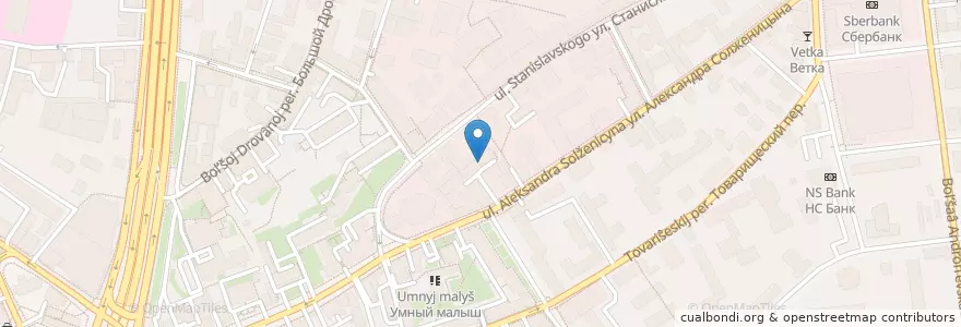 Mapa de ubicacion de АпАРТе en Rusland, Centraal Federaal District, Moskou, Центральный Административный Округ, Таганский Район.