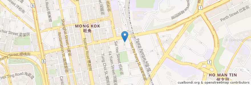 Mapa de ubicacion de Sweet House en China, Guangdong, Hong Kong, Kowloon, New Territories, Yau Tsim Mong District.