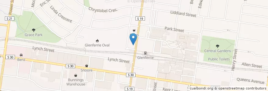 Mapa de ubicacion de Crabapple Kitchen en オーストラリア, ビクトリア, City Of Boroondara.