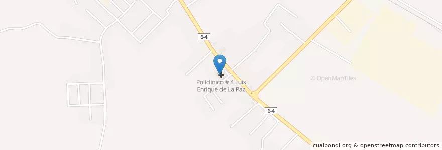 Mapa de ubicacion de Policlinico # 4 Luis Enrique de La Paz en Cuba, Granma, Manzanillo.