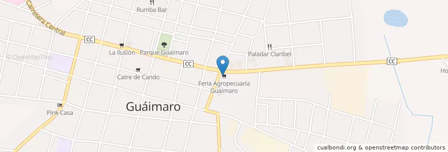 Mapa de ubicacion de Feria Agropecuaria Guaimaro en Куба, Камагуэй, Guáimaro, Ciudad De Guaimaro.