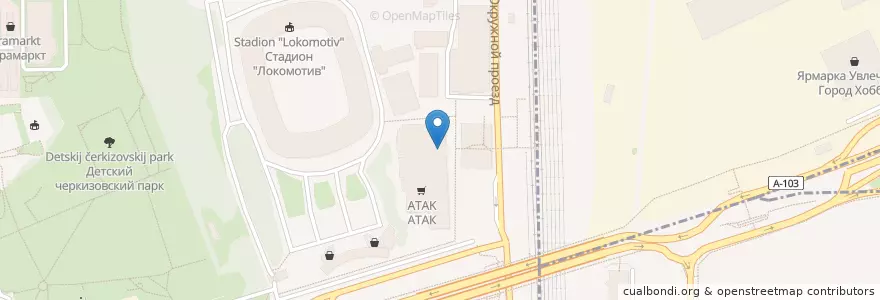 Mapa de ubicacion de АктивКапиталБанк en Russie, District Fédéral Central, Moscou, Восточный Административный Округ, Район Преображенское.