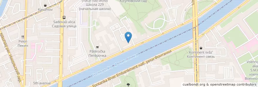 Mapa de ubicacion de ВТБ en Russia, Северо-Западный Федеральный Округ, Oblast' Di Leningrado, San Pietroburgo, Адмиралтейский Район.