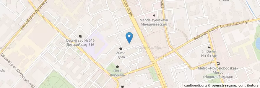 Mapa de ubicacion de ИМПЛРУ en Russie, District Fédéral Central, Moscou, Центральный Административный Округ, Тверской Район.