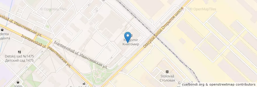 Mapa de ubicacion de El Taco en Rusland, Centraal Federaal District, Moskou, Восточный Административный Округ, Район Метрогородок.