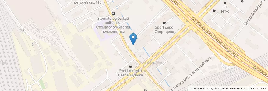 Mapa de ubicacion de Да здоров en Russia, Central Federal District, Moscow, Central Administrative Okrug, Krasnoselsky District.