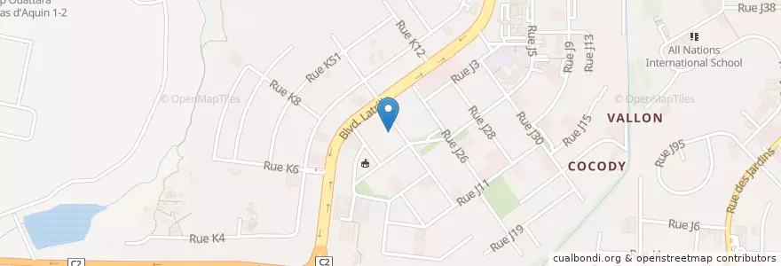 Mapa de ubicacion de Clinique Médicale Latrille en コートジボワール, アビジャン, Cocody.
