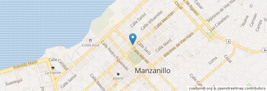 Mapa de ubicacion de Café en 古巴, Granma, Manzanillo, Ciudad De Manzanillo.