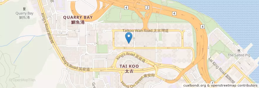 Mapa de ubicacion de 豚王 Butao en 중국, 광둥성, 홍콩, 홍콩섬, 신제, 東區 Eastern District.