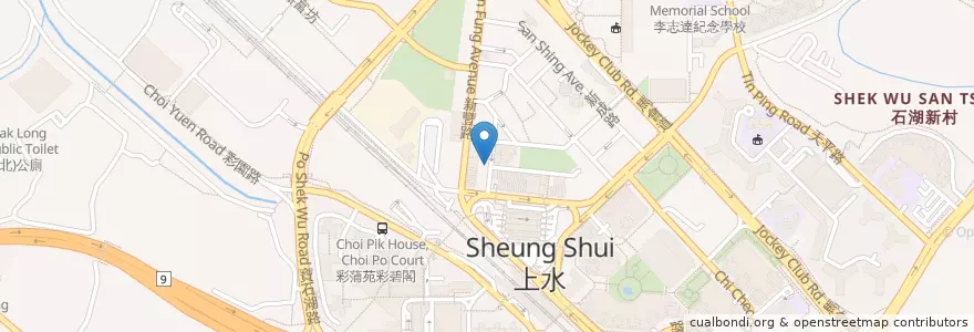 Mapa de ubicacion de 泰昌人民幣找換行 en 中国, 香港 Hong Kong, 广东省, 新界 New Territories, 北區 North District.