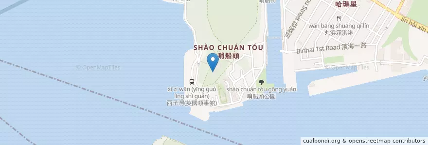 Mapa de ubicacion de 古典玫瑰園-官邸下午茶大廳 en Taiwan, Kaohsiung, 鼓山區.