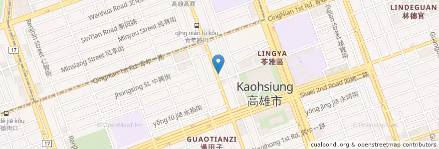 Mapa de ubicacion de 和佳芳 en تایوان, کائوهسیونگ, 苓雅區.