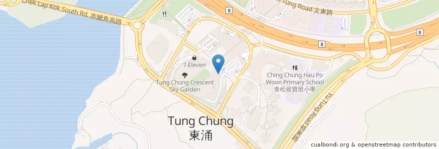 Mapa de ubicacion de Genki Sushi en 中国, 香港 Hong Kong, 广东省, 新界 New Territories, 離島區 Islands District.