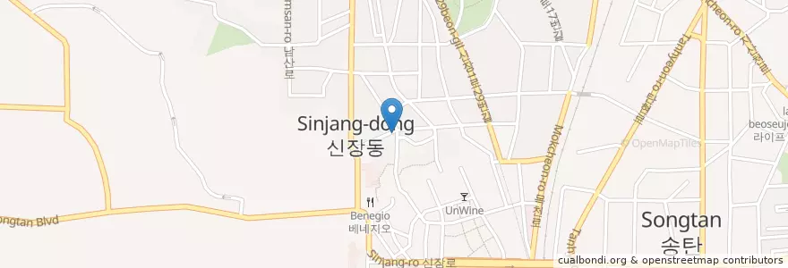Mapa de ubicacion de 이즈미르 en Corée Du Sud, Gyeonggi, 평택시.