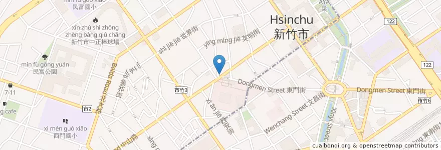 Mapa de ubicacion de J&G Fried Chicken en تايوان, مقاطعة تايوان, سين شو.