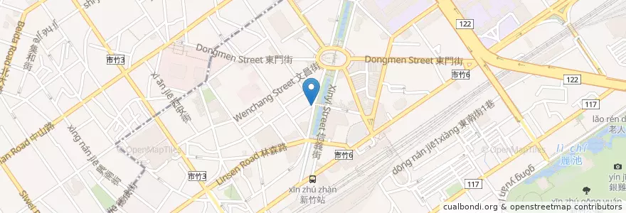 Mapa de ubicacion de Billy Chicken en Taïwan, Province De Taïwan, Hsinchu, 東區.