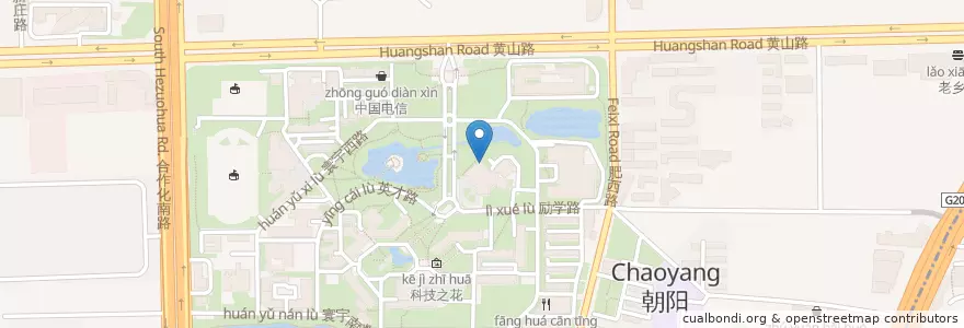 Mapa de ubicacion de 中科大Linux用户协会 en Çin, Anhui, Hefei, 蜀山区 (Shushan), 合肥市区, 稻香村街道.