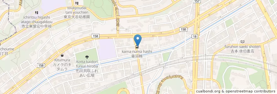 Mapa de ubicacion de 焼き鳥たぬき en 일본, 도쿄도, 多摩市.