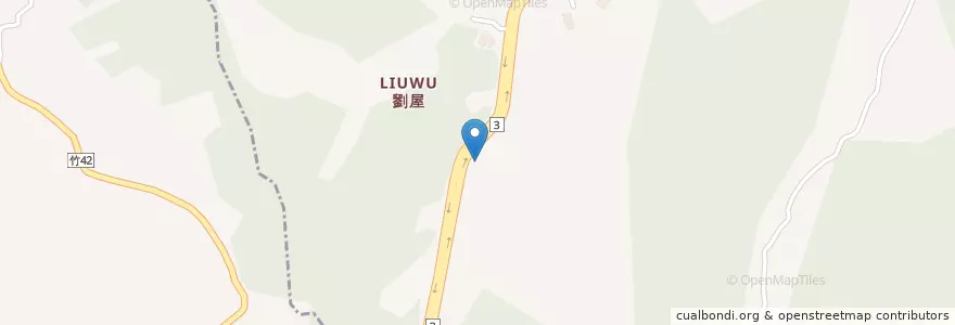 Mapa de ubicacion de 莫內咖啡 en Taiwán, Provincia De Taiwán, Condado De Hsinchu, 北埔鄉.