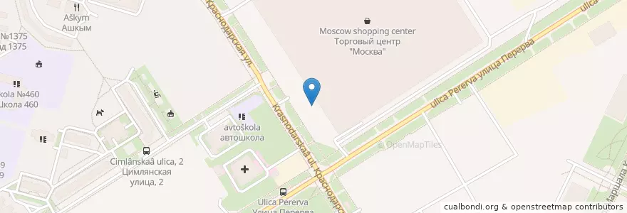 Mapa de ubicacion de Lyublino District en Russia, Central Federal District, Moscow, South-Eastern Administrative Okrug, Lyublino District.
