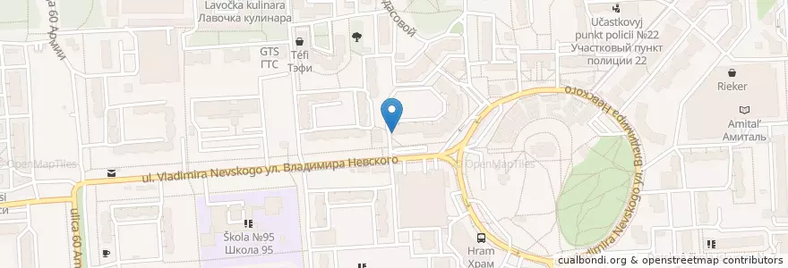 Mapa de ubicacion de Здоровая мама en Russia, Distretto Federale Centrale, Oblast' Di Voronež, Городской Округ Воронеж.