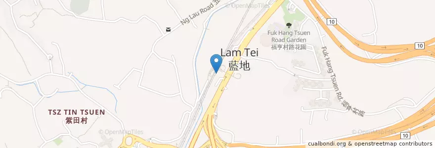 Mapa de ubicacion de 屯子圍藍地菜站公廁 Tuen Tsz Wai Lam Tei Vegetable Market Office Public Toilet en Çin, Hong Kong, Guangdong, Yeni Bölgeler, 屯門區 Tuen Mun District.