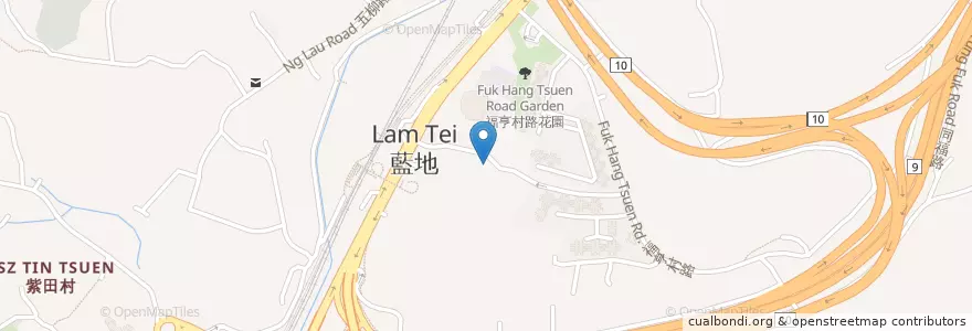 Mapa de ubicacion de 藍地街市公廁 Lam Tei Market Public Toilet en Chine, Hong Kong, Guangdong, Nouveaux Territoires, 屯門區 Tuen Mun District.