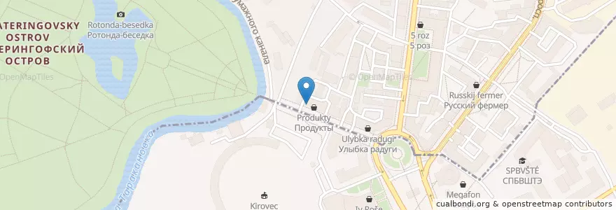 Mapa de ubicacion de Дом хинкали en Rusland, Северо-Западный Федеральный Округ, Oblast Leningrad, Sint-Petersburg, Адмиралтейский Район, Екатерингофский Округ.