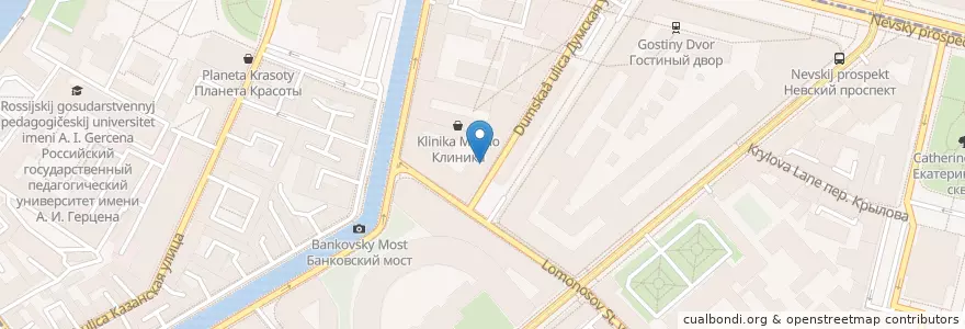 Mapa de ubicacion de Belgrad en ロシア, 北西連邦管区, レニングラード州, サンクト ペテルブルク, Центральный Район, Округ № 78.