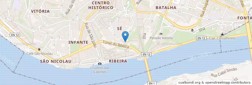 Mapa de ubicacion de Arco das Verdades en 포르투갈, 노르트 지방, Área Metropolitana Do Porto, 포르투, Porto, Vila Nova De Gaia.