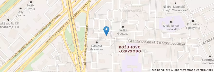 Mapa de ubicacion de Dентал Мир en Russia, Distretto Federale Centrale, Москва, Юго-Восточный Административный Округ, Южнопортовый Район.