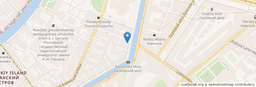 Mapa de ubicacion de Волна FM en 俄罗斯/俄羅斯, Северо-Западный Федеральный Округ, 列宁格勒州, Санкт-Петербург, Центральный Район, Округ № 78.