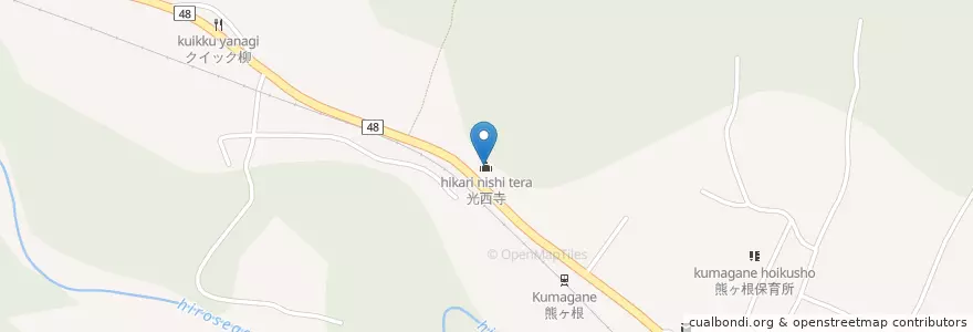 Mapa de ubicacion de 光西寺 en Japan, Präfektur Miyagi, 仙台市, 青葉区.
