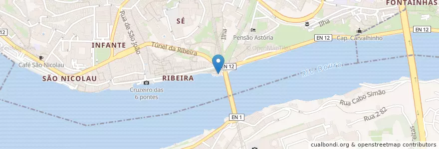 Mapa de ubicacion de Ponte Pêncil en Португалия, Северный, Porto, Área Metropolitana Do Porto, Porto, Vila Nova De Gaia, Santa Marinha E São Pedro Da Afurada.