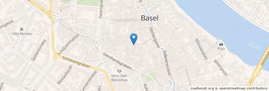 Mapa de ubicacion de Restaurant Schnabel en Switzerland, Basel-Stadt, Basel.