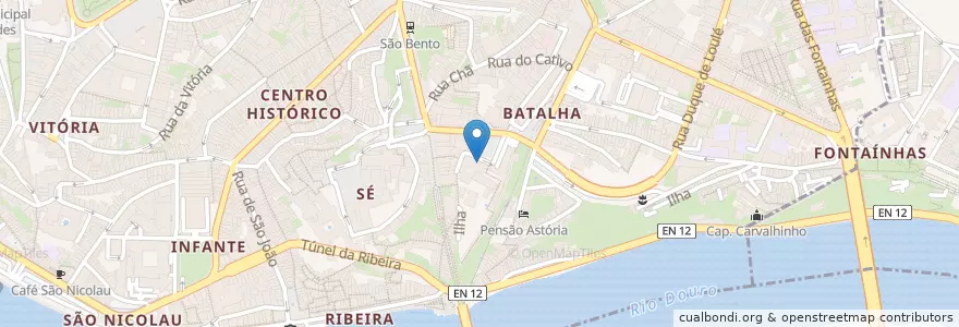 Mapa de ubicacion de Polícia: Comando Metropolitano do Porto en Portugal, Nord, Área Metropolitana Do Porto, Porto, Porto, Cedofeita, Santo Ildefonso, Sé, Miragaia, São Nicolau E Vitória.