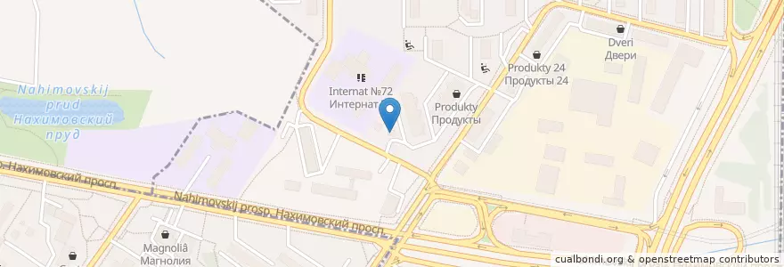 Mapa de ubicacion de Примавера en Россия, Центральный Федеральный Округ, Москва, Нагорный Район.