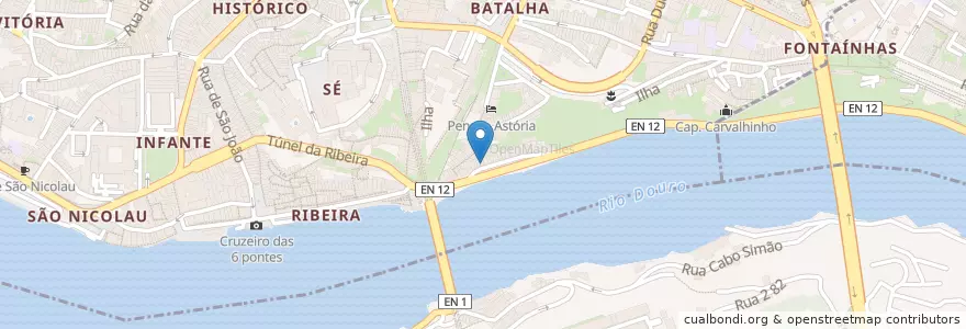 Mapa de ubicacion de Beira Douro en Португалия, Северный, Área Metropolitana Do Porto, Porto, Porto, Vila Nova De Gaia.