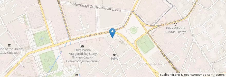 Mapa de ubicacion de Спица en 러시아, Центральный Федеральный Округ, Москва, Центральный Административный Округ, Тверской Район.
