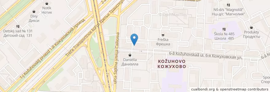 Mapa de ubicacion de Добрая аптека en Rusia, Центральный Федеральный Округ, Москва, Юго-Восточный Административный Округ, Южнопортовый Район.
