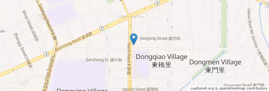 Mapa de ubicacion de 三信商業銀行 en Taiwan, Taichung, 東區.