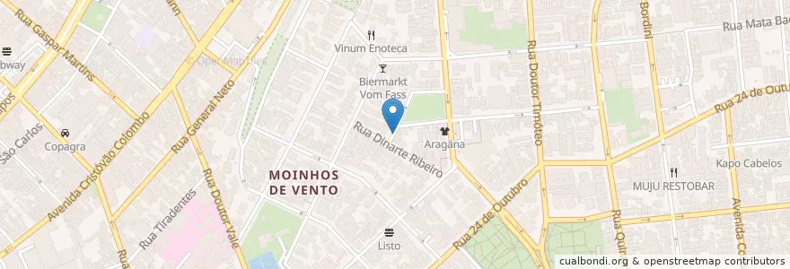Mapa de ubicacion de Vive le Café! en Brasil, Região Sul, Rio Grande Do Sul, Região Metropolitana De Porto Alegre, Região Geográfica Intermediária De Porto Alegre, Região Geográfica Imediata De Porto Alegre, Porto Alegre.