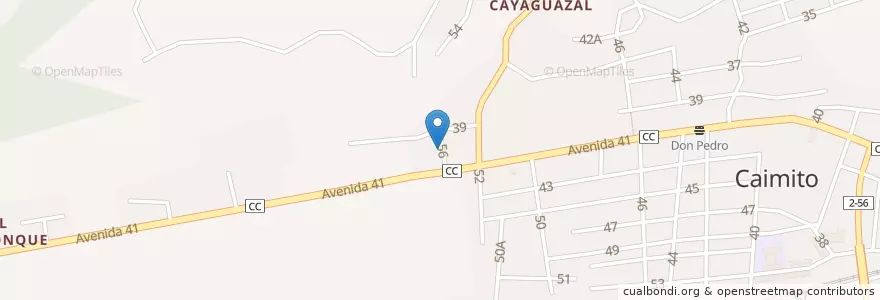 Mapa de ubicacion de Restaurant Villa Carmen en キューバ, Artemisa, Caimito.