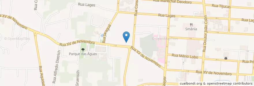 Mapa de ubicacion de Instituto Balsini en برزیل, منطقه جنوب برزیل, سانتا کاتارینا, Região Geográfica Intermediária De Joinville, Microrregião De Joinville, Joinville.