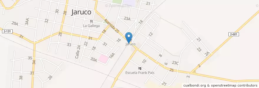 Mapa de ubicacion de Cafe Chu-Chu-Wah en Cuba, Mayabeque, Jaruco.