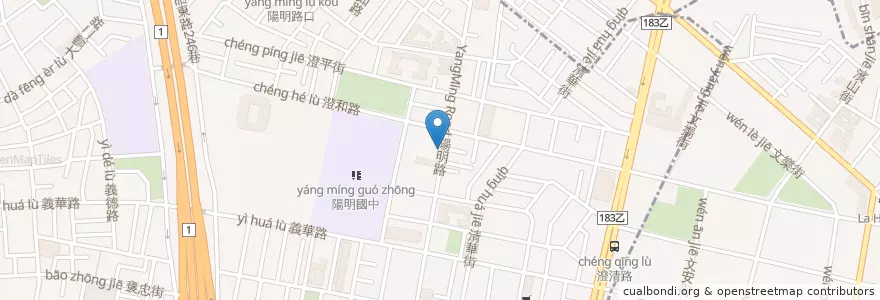 Mapa de ubicacion de 真義廚 en 臺灣, 高雄市, 三民區.