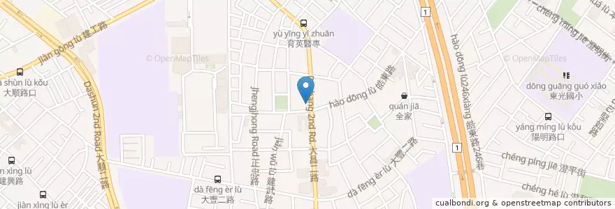 Mapa de ubicacion de 來碗拉麵 en Tayvan, Kaohsiung, 三民區.