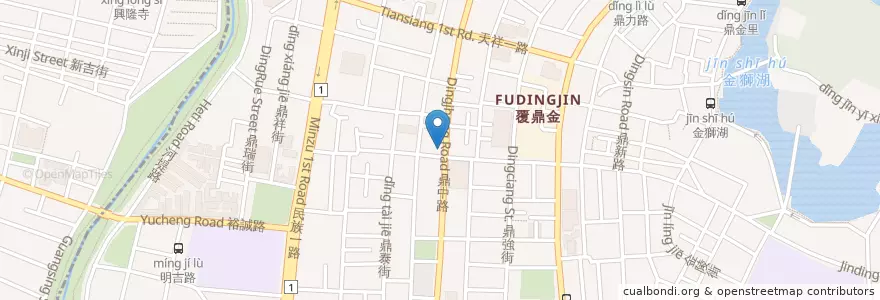 Mapa de ubicacion de 鼎中藥膳排骨 en Taiwan, Kaohsiung, 三民區.