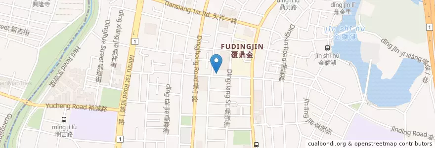 Mapa de ubicacion de 幸福滷味 en Taiwan, Kaohsiung, 三民區.